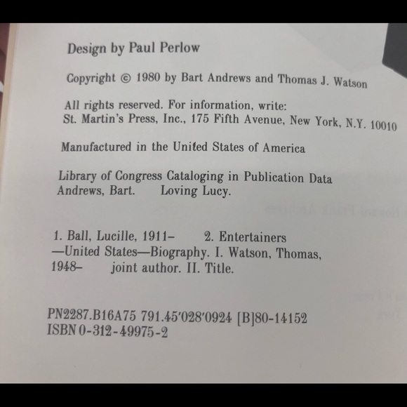 Loving Lucy I Love Lucy Lucille Ball Tribute Book - Picture 4 of 4